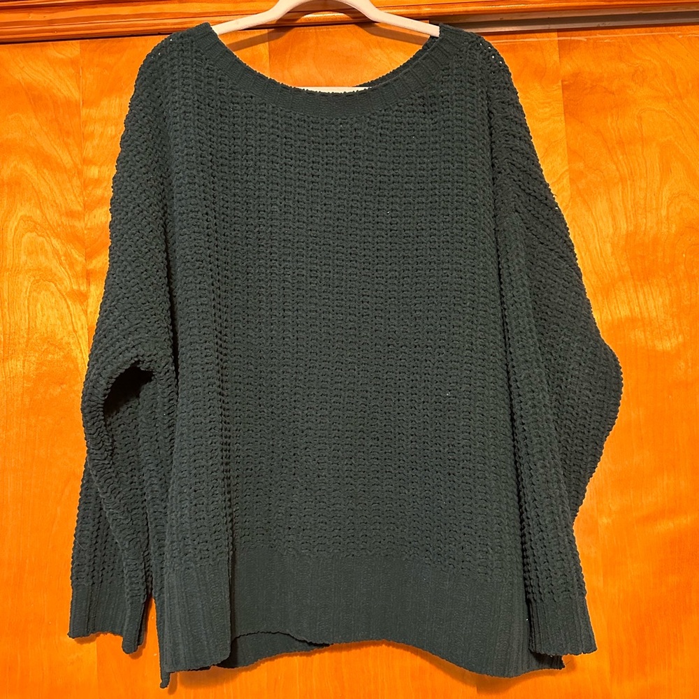 Forest green knit sweater